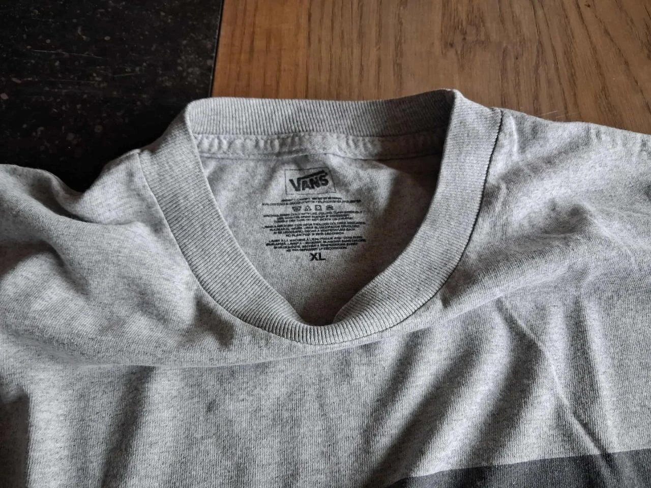 t-shirt cinza marca vans – tamanho xl = tamanho L – photo 3